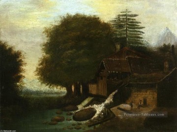  Moulin Tableaux - Paysage avec Moulin Paul Cézanne